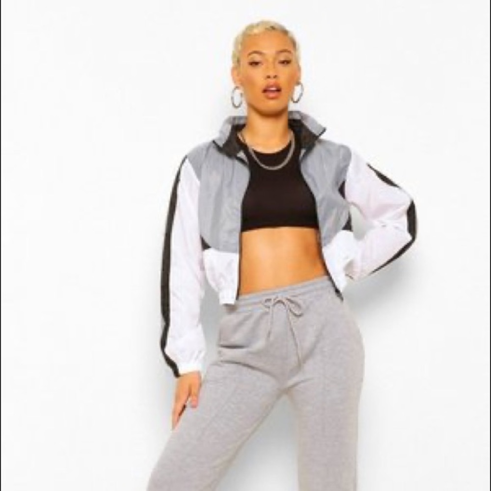 Boohoo Multicolored Windbreaker